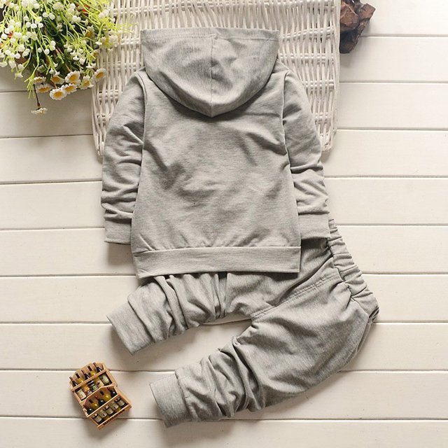 WEAIXIMIUNG Baby ' Boy Clothes Tops Pattern Set Toddler Baby Pants 2PCS Clothes Style Letter Boy Hood Print Boys Outfits&Set 120