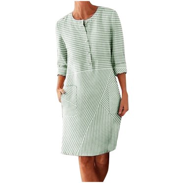 Vente de Liquidation Robes d'Été pour Femmes 2023 Robe à Manches Longues Imprimée Patchwork Col Rond Fente Midi Ajustée et Évasée Y2K Mode Élégante Fête Boîte de Nuit Plage Bord de Mer Retour à la Maison Robe Trapèze Ourlet Évasé