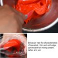 thumbnail image 2 of Spatule à Gâteau en Silicone Résistante à la Chaleur Racloir en Caoutchouc Crème Antiadhésif Spatule de Cuisine en Silicone Racloir en Caoutchouc Ustensile pour Mélanger Cuisson, Rouge, 2 of 8
