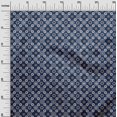 thumbnail image 3 of oneOone Rayon Navy Blue Fabric Block Craft Projects Decor Fabric Printed By The Yard 56 Inch Wide, 3 of 5