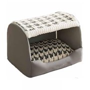 EGNMCR Cozy Dog House Comfy Doghouse Bed Foldable Warm Dog Bed With Cover Cave Dog Beds For Small Large Dogs Cats A chopper