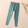 thumbnail image 4 of Kids Solid Color Warm Leg Binding Elastic Waist Long Pants Medium and Large Comfortable Leggings, 4 of 4