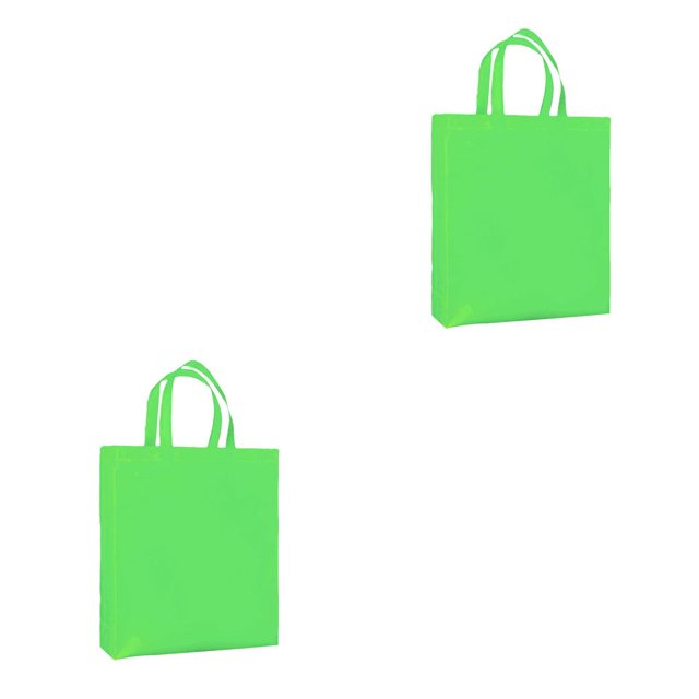Maytalsory Nouveau Sac à Main Réutilisable en Gros Sac de Courses Solide Sac Pliable Écologique Vert 2Set