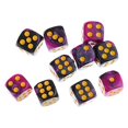 thumbnail image 2 of lionlar Acrylic Six Sided Dices Set Party Role Playing Table Games Black, 2 of 6