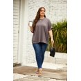 thumbnail image 4 of ORUYROP T-Shirt Surdimensionné pour Femmes Été Décontracté à Manches Courtes Tee Ample Hauts, 4 of 5