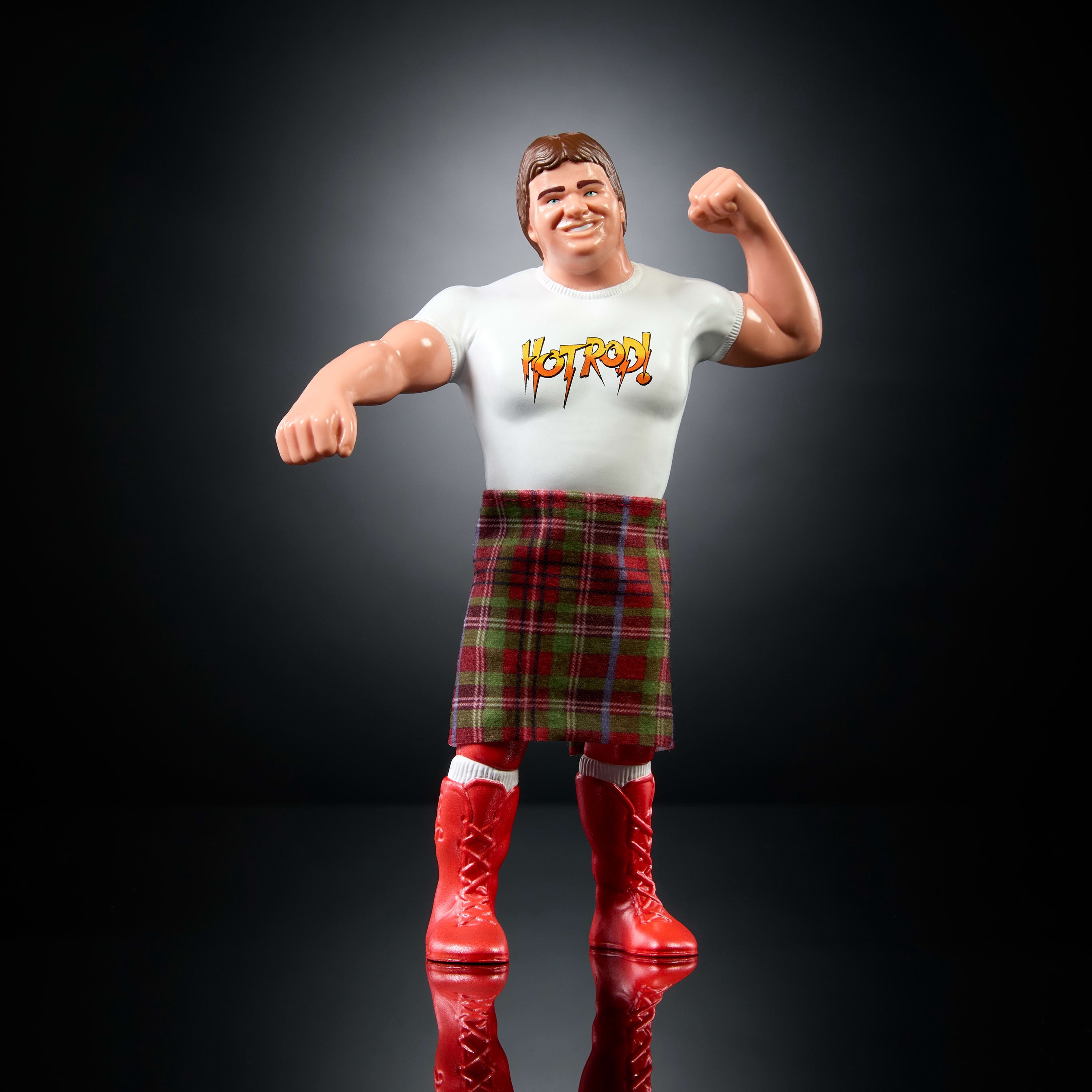 WWE Superstars LJN Figurine articulée de 20,3 cm Rowdy Roddy Piper, jouet de collection rétro des années 1980 (les styles peuvent varier)