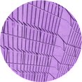 thumbnail image 1 of Ahgly Tapis Rond Lavable en Machine Intérieur Transitionnel Violet Violet, 3 Pieds Rond, 1 of 7