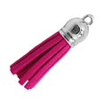 thumbnail image 2 of Shengyu 28 Pieces Keychain Charms Creative Delicate Keyring Pendant Tassels Simple Handbag Decor Tassel Craft Decoration DIY Accessory Rose red, 2 of 7