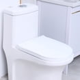 thumbnail image 1 of Elastic Toilet Lid Cover Stretch Washable Soft Protector Seat Cover for Bathroom Universal Fit Easy Installation Waterproof Durable Fabric Home Essentials, 1 of 6