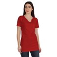 thumbnail image 1 of Inkmeso Haut à Encolure Fendue Long pour Femmes T-Shirt Basique en Coton avec Poche Patch Legging Haut, 1 of 7