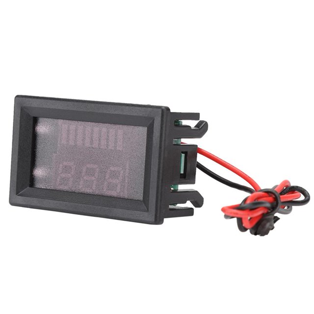 Qiilu Battery Voltmeter, Electric Vehicle Display, DC For 12V-60V Battery Car