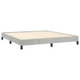 thumbnail image 2 of vidaXL Bed Frame Light Grey 183x213cm California King Velvet, 2 of 5