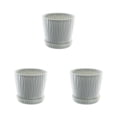 thumbnail image 2 of kurtrusly Modern Decorative Flower Pots Easy To Maintain Various Colors And Sizes light gray S pot+S tray 3Set, 2 of 6