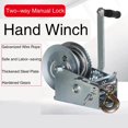 thumbnail image 3 of Small Crane Winch Manual Hoist Small Lift Towed Lifting Industries Mini Hand Winch Wire Rope Towed Lifting Winch, 3 of 7