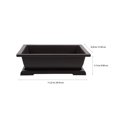 thumbnail image 3 of MasteelfCA Plastic Planter Practical Flower Pot Useful Plant Pot Gardening Pot with Tray, 3 of 9
