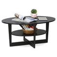 thumbnail image 2 of Furinno JAYA 15020WN Table Basse Ronde, Noyer, 2 of 5