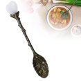 thumbnail image 2 of Natural Crystal Heart Spoon Long Handle Ice Coffee Dessert Spoon Stirring Spoon, 2 of 6