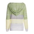 thumbnail image 2 of Women Casual Sweater Rib Knitted Long Sleeve Loose Fitting Pullover Hooded Drawstring Sweater, 2 of 6