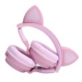 thumbnail image 3 of On Ear Headphone, Compact  Headphone Stereo Foldable with Microphone for Music for Game Pink, 3 of 7