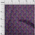 thumbnail image 1 of oneOone Viscose Chiffon Fabric Leaves & Floral Block Printed Craft Fabric BTY 42 Inch Wide, 1 of 4