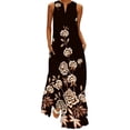thumbnail image 1 of Innerwin Longues Robes Maxi à Imprimé Floral pour Femmes, Robe d'Été de Plage, Vacances, Sans Manches, Robe Débardeur Hawaïenne Style K 5TG, 1 of 4