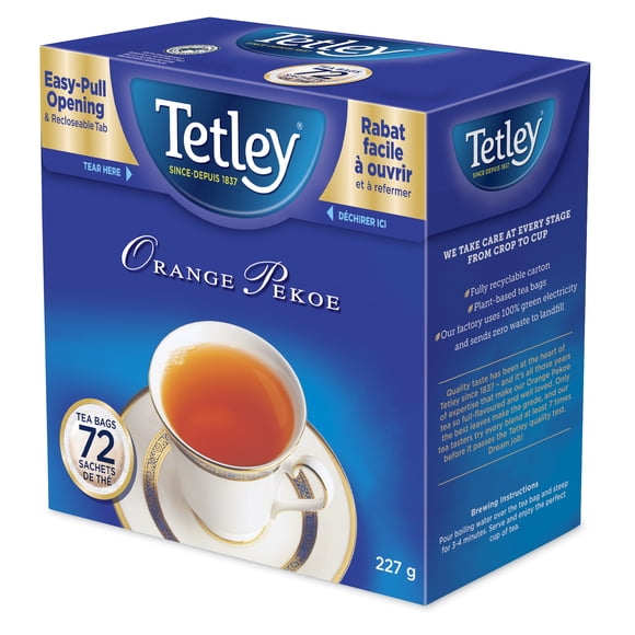 Tetley Orange Pekoe Tea 72 bags
