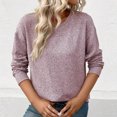 thumbnail image 4 of Timegard Hauts pour Femmes Col Rond Manches Longues Ample Couleur Unie Camisoles Automne Hiver Décontracté Hauts Amples, 4 of 9