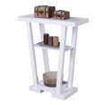 thumbnail image 3 of Pemberly Row Table Console Contemporaine en V, Fini Bois Blanc, 3 of 7