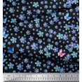 thumbnail image 3 of Soimoi Cotton Voile Fabric Butterfly & Flower Decor Fabric Printed Yard 56 Inch Wide, 3 of 3