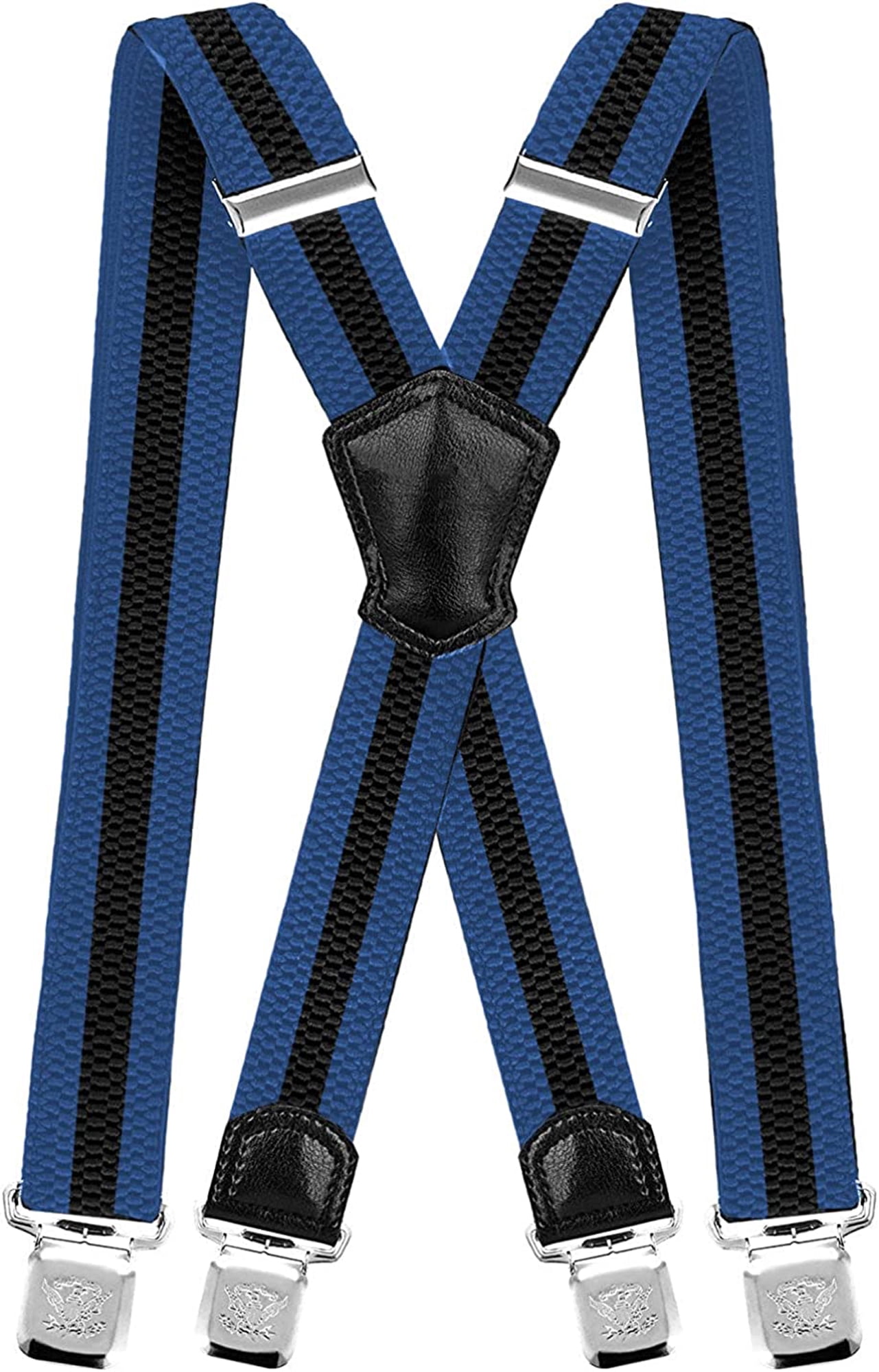 Little Hand Mens Elastic Suspenders Heavy Duty Work Metal Clips Braces X Shape