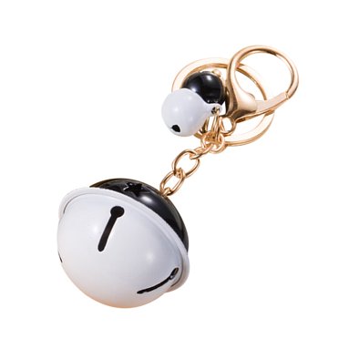 CRAFTHROU Décoration de Sac à Main Porte-Clés et Anneau Pendentif Cloche en Métal pour Camarades de Classe 1Pcs