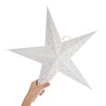 thumbnail image 2 of White Paper Chandelier Shade for Lamp Use Star Shaped Pendant Cover 7.8 Inches, 2 of 8