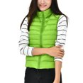 thumbnail image 1 of Innerwin Doudounes Manches Longues Gilet Matelassé Col Montant Chaud Vert TG, 1 of 3