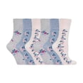 thumbnail image 1 of Gentle Grip - 6 Pairs Ladies Gentle Grip Non Elastic Crew Socks, 1 of 2