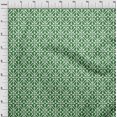 thumbnail image 4 of oneOone Cotton Poplin Twill Green Fabric Geometric Craft Projects Decor Fabric Printed By The Yard 56 Inch Wide, 4 of 5