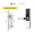 thumbnail image 2 of Door Lock, TTlock App Smart Fingerprint Door Lock Smart Digital APP Keypad Code Keyless Electronic Door Lock ,Easy to Install, 2 of 5