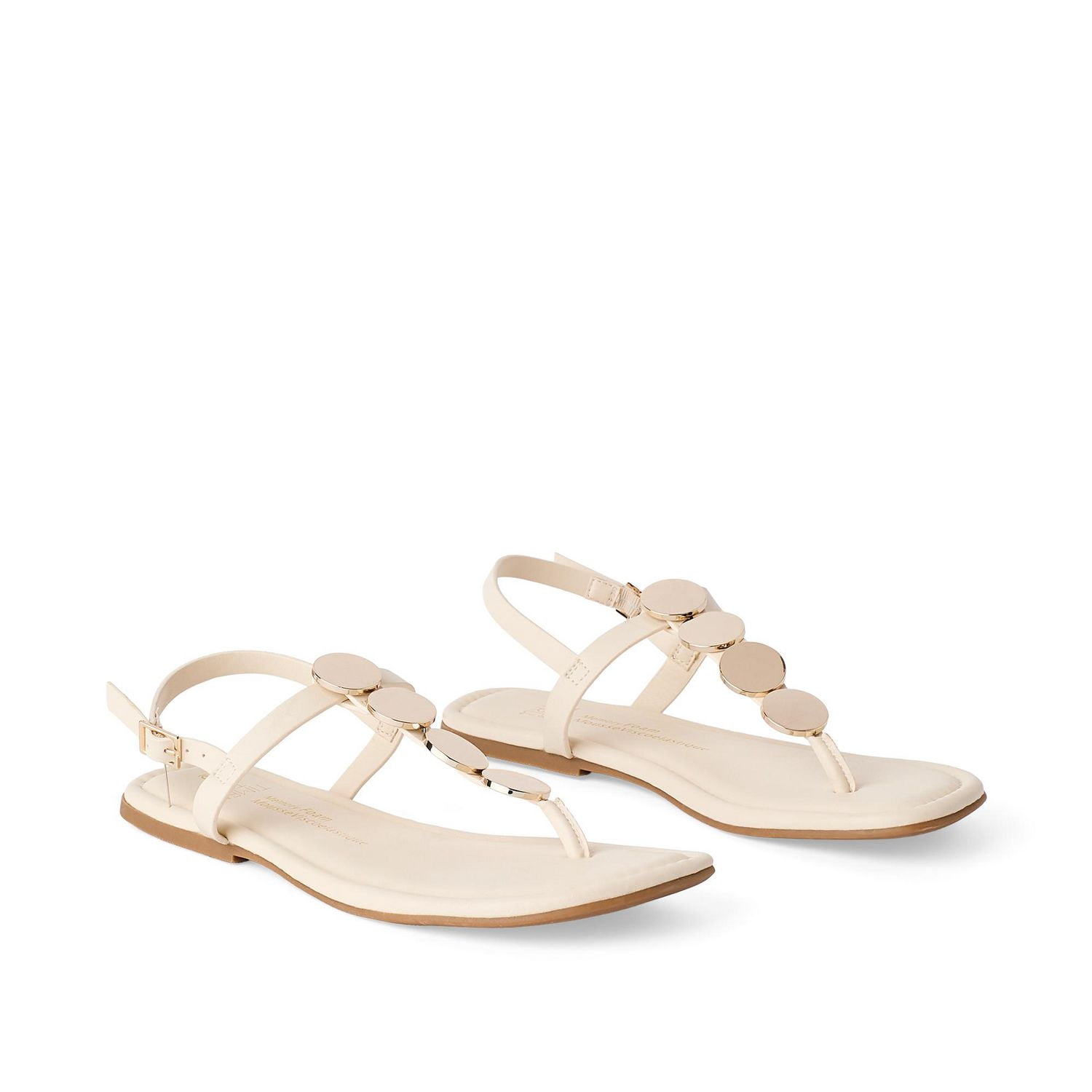 Sandales à bride en T Time and Tru pour femmes