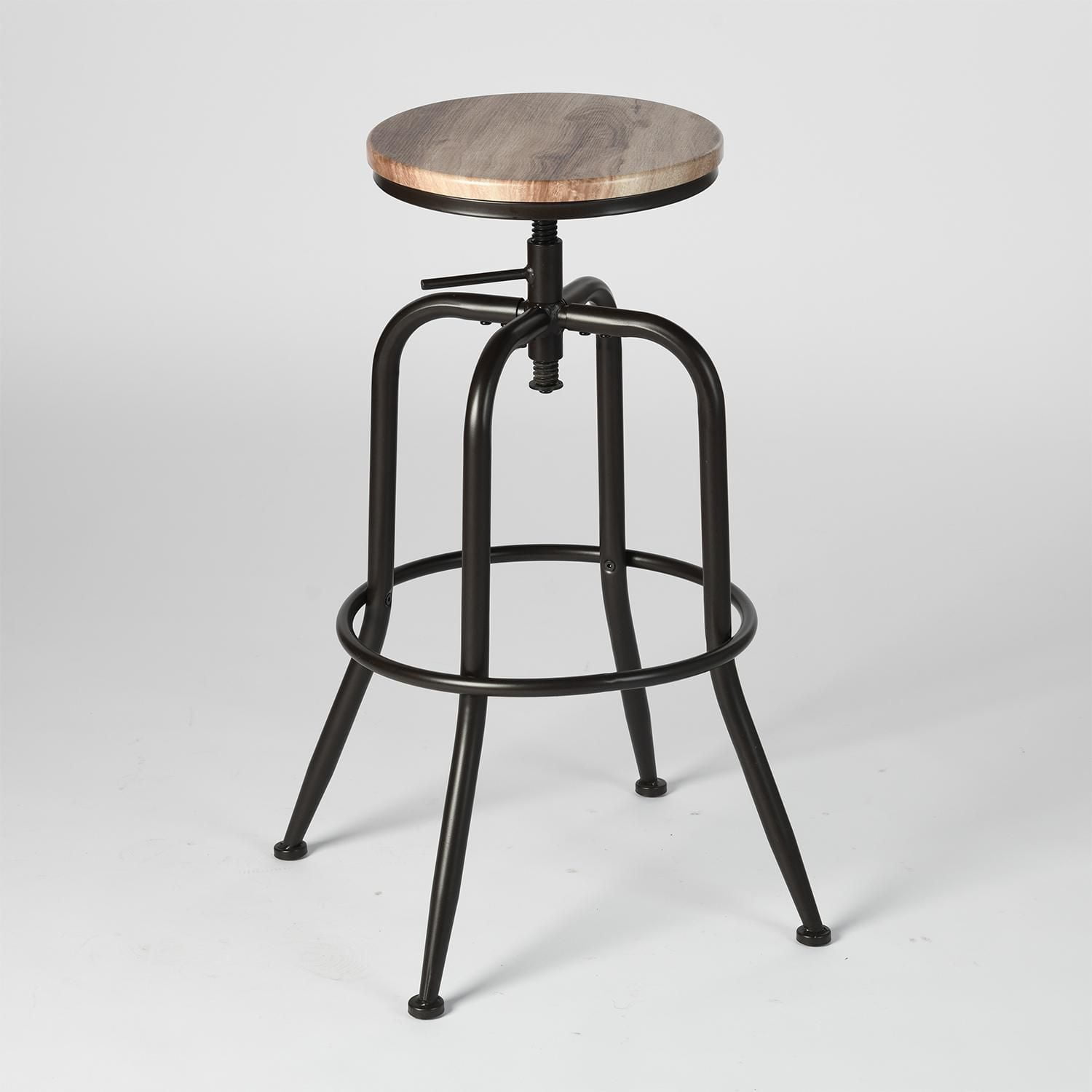 Homy Casa Chaise d’ordinateur rembourrée brune, effet suède, pivotante, avec accoudoirs, hauteur réglable et roulettes