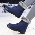 thumbnail image 4 of Mepaouo Bottes d'Hiver pour Femmes à la Cheville, Imperméables, à Lacets, Bottillons de Randonnée Antidérapants, Chaussures de Marche d'Extérieur, 4 of 7