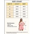 thumbnail image 4 of Women‘s Summer Off Shoulder Dress Pleated Flowy Neck Belt Printed Dress, 4 of 4