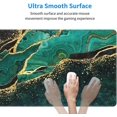 thumbnail image 5 of Extended Large Mouse Pad, XL Gaming Mousepad 31.5 x 11.8 Inch, Big Computer Keyboard Desk Pad, Waterproof Mouse Mat with Stitched Edges and 3mm Thick Long Non-Slip Base for Office Gaming, Green Marble, 5 of 5
