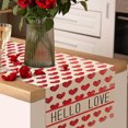 thumbnail image 4 of Boovnll Valentines Day Table Runner, 13x47" Valentine's Day Printing Table Runner, Valentines Table Runner for Holiday Kitchen Dining Table, Party Decor, Valentines Day Decorations, 4 of 7