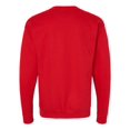 thumbnail image 2 of Hanes Mens Perfect Fleece Crewneck Sweatshirt, S, Athletic Red, 2 of 2