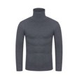 thumbnail image 1 of EGNMCR T-Shirt à Enfiler pour Homme, T-Shirt de Base, Mode Hiver, Décontracté, Couleur Unie, Col Roulé Extensible, Chandails, Blouse, Hauts, Chaud, Manches Longues, T-Shirt, 1 of 5