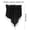 Black, variant on 3PCS Beaded Triangle Sheer Valance Curtains for Living Room,Sheer Valance Curtains for Kitchen,Rod Pocket Farmhouse Window Valance,Bedroom Window Beaded Sheer Valance Curtains with Tassel