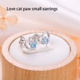 thumbnail image 1 of facefd 1 Pair Rhinestone Women Earrings Party Banquet Girls Simple Design Adorable Sweet Stud Earring Decor Jewelry Gift Blue, 1 of 9
