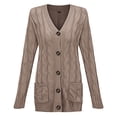 thumbnail image 4 of 2025 Womens Casual Knit Cardigan Open Cardigans for Women Plus Size Sweater Large Size Loose Open Long Cardigans for Women Button, 4 of 4