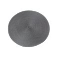 thumbnail image 1 of Unatoiry Napperons de Table PP Antidérapants Légers Faciles d'Entretien Napperons Ronds Tapis de Table Napperons Gris Foncé 1 Ensemble, 1 of 6