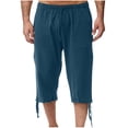 thumbnail image 2 of Weiqiqre Mens Pants Solid Color Casual Pants Casual Loose Straddle Pants Amall Foot Pants Full Length Pants Perfect for Outdoor Work and Casual Streetwear in Spring and Fall Seasons, 2 of 7