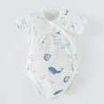 thumbnail image 1 of JDQJBZ Barboteuse à Manches Courtes Unisexe pour Bébé en Coton Imprimé Combinaison, 1 of 1